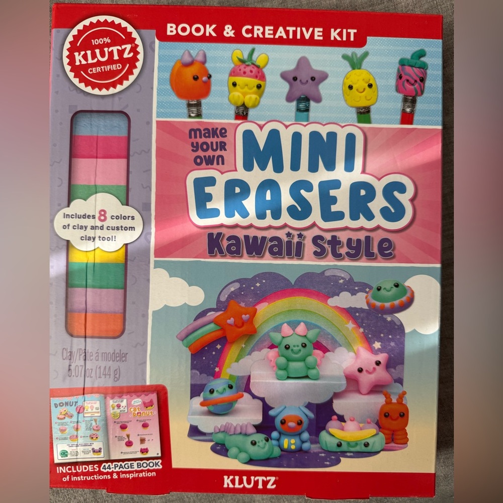 Klutz Mini Erasers Kit - Colorful Creative Set